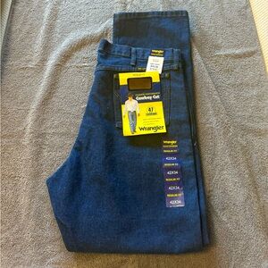 BNWT 42x34 Big & Tall Wrangler “Cowboy Cut” Regular Fit Mens Jeans